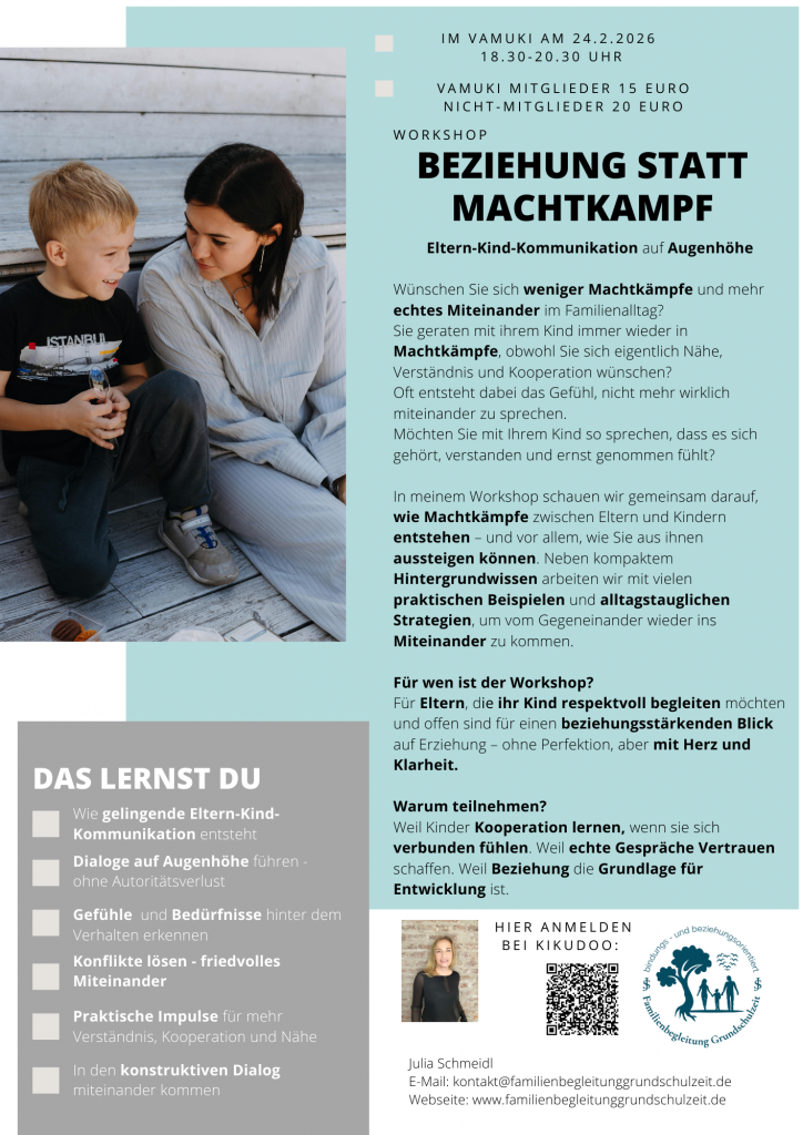 Elternworkshop Beziehung statt Machtkampf